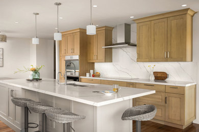 Welcoming Contemporary Family Kitchen Island