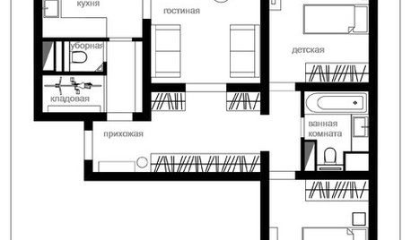 Планировка: 3 решения для трехкомнатной квартиры типовой серии П-3М