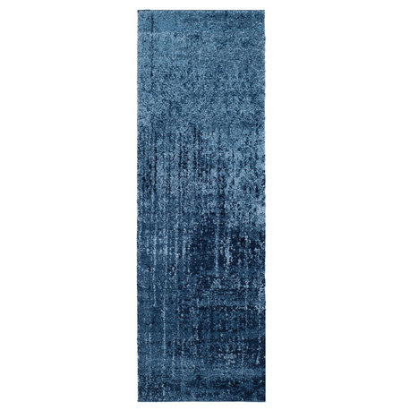 Safavieh Retro Ret2770-6065 Rug, Light Blue/Blue, 2'3"x11'0" Runner