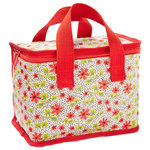 Ulster Weavers - Maisie Insulated Lunch Box Bag - Beautiful red flowers against a black speckled background make up the main print for this Maisie Lunch Box Bag. With a zip up top to keep everything in place, this bag is ideal for cool lunches or even to keep food chilled for a picnic. Our lunch bags are exceptionally practical and require very little maintenance, just a quick wipe inside and out with a damp cloth to keep it pristine. Be sure to look at other gorgeous designs available in our lunch bags.