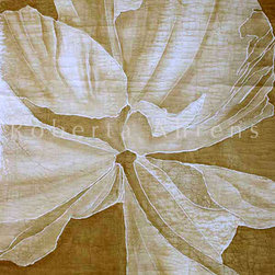Roberta Ahrens Cracked Linen Botanical Paintings - Artwork