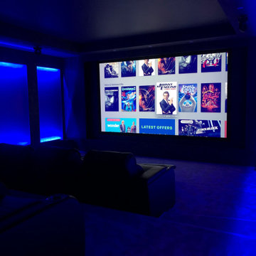 Smart Home Installation with Cinema Room and Extensive Security Measures