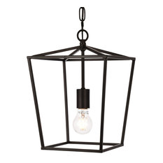 Elegant Lighting LD6008D9 Maddox 1 Light 9-3/4"W Mini Pendant - Black