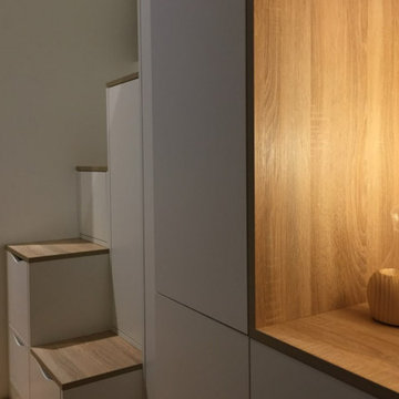 Un escalier dressing