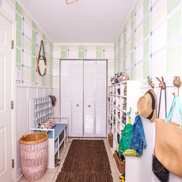 Coastal & Preppy Mud Room