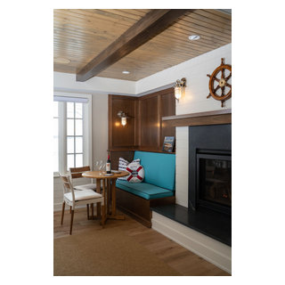 Lake Minnetonka Nantucket-Style Beauty - Beach Style - Basement ...