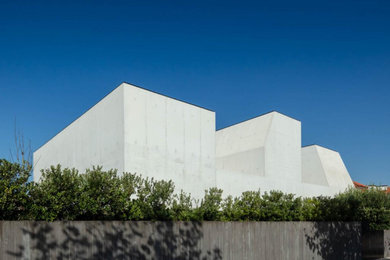 Esempio della facciata di una casa contemporanea