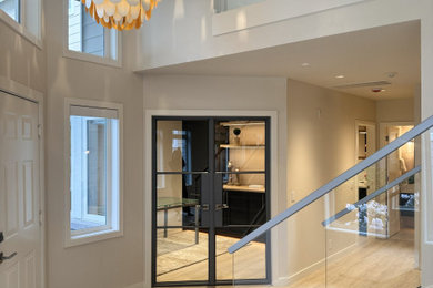 Inspiration for a transitional entryway remodel in Seattle