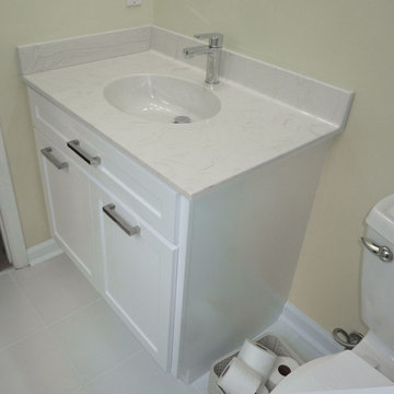 Custom Bathroom Vanity and Wall Cabinet