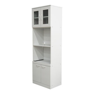FM Furniture Norway Broom Closet Pantry with 5 Shelves - On Sale