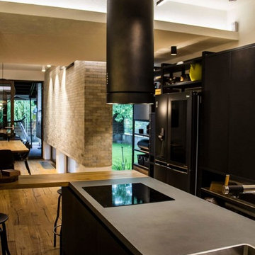 Industrial style living - room and kitchen furniture by Cuibul de Design.