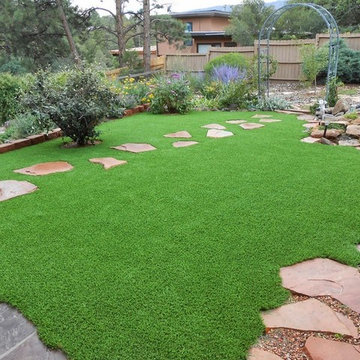 Pavers and Pathways with Artificial Grass
