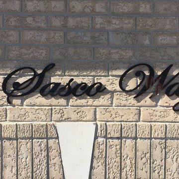 Custom Script Address Installation in Angus, ON! Using Black Gloss, Font #4