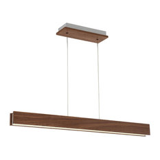 Drift LED Linear Pendant 3000K, Dark Walnut, 38"