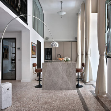 Pavimenti maxi veneziana - Villa privata - Moltrasio (CO), Lago di Como