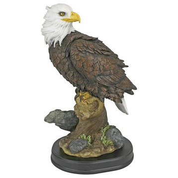 Medium Noble Bald Eagle Statue