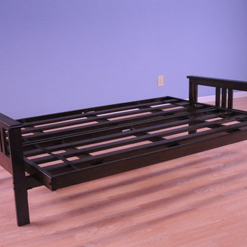 Caleb Frame with Espresso Finish in Bed Position
