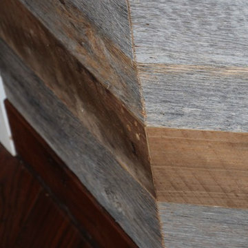 Barnwood Shiplap Wall With Custom Trim