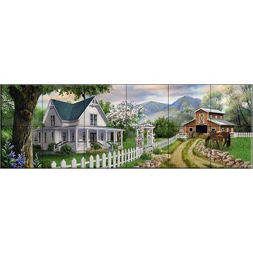 Ceramic Tile Mural, Home Sweet Home, HP, by Henry Peterson