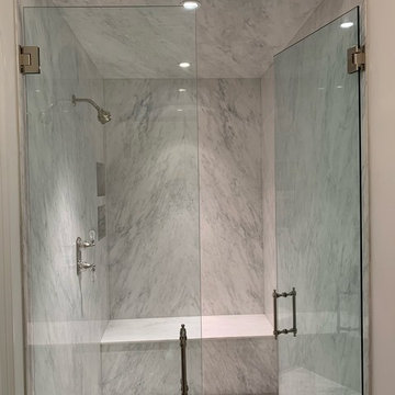 Hudson White ThinSlabz Shower