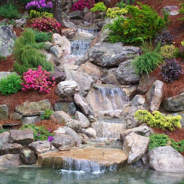 Custom Designed Water Feature and Koi Pond