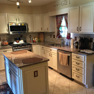 cabinet refacing granite countertops tile backsplash