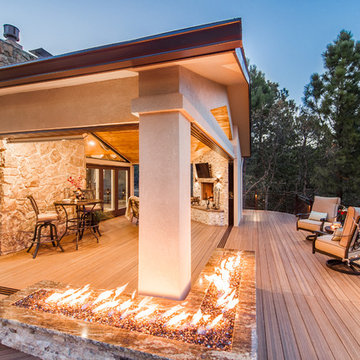 Wrap Around Deck -- Envision Distinction Spiced Teak composite deck