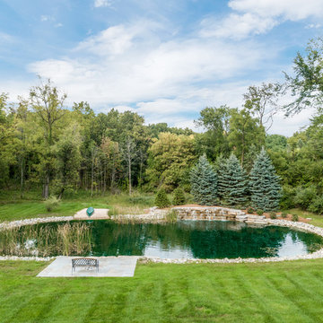 Milford, MI - Backyard Pool Bar Landscape Design & Install