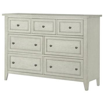 Beaumont Lane 7 Drawer Dresser in Weathered White