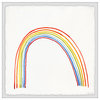 "Colorful Rainbow" Framed Painting Print, 32x32