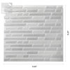 Como Peel and Stick Wall Tile, 10 Pack, White, 10x10