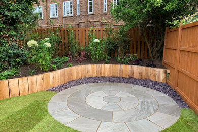 Design ideas for a modern garden in Surrey.
