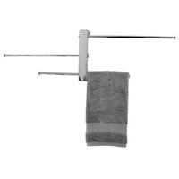 Polished Chrome Towel Rack With 3 Sliding Rails