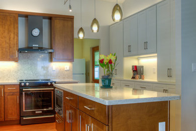 Design ideas for a transitional kitchen in Hawaii.
