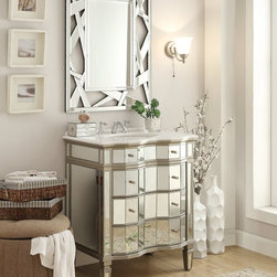 Mirrored Bathroom Vanities - Bathroom Vanities And Sink Consoles