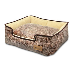Lounge Savannah Sepia/Espresso Pet Bed - Dog Beds