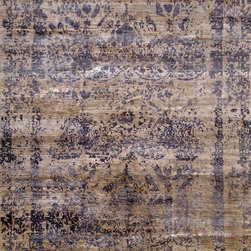 Hand Knotted 100 Knots Bamboo Silk - Area Rugs