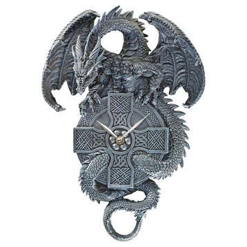 Celtic Timekeeper Dragon Clock