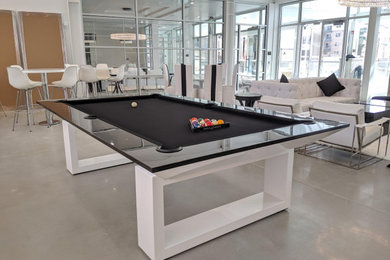 Black and White pool table