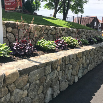 Natural Stone Retaining Wall