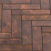 Modket Antique Copper Color Metal Herringbone Mosaic Kitchen Backsplash TDH278AC
