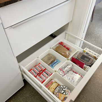 After: Organized Food Storage with Ikea Bins