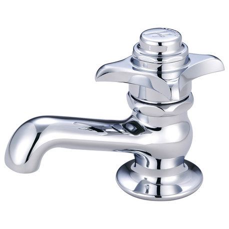 Central Brass Self-Close Single Handle Basin Faucet