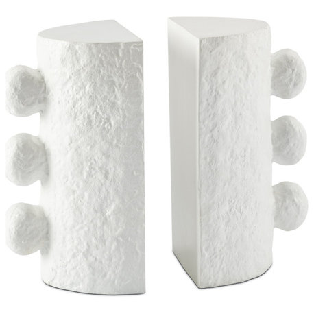 Sanya Bookend Set, White