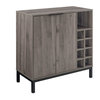 34" Modern Buffet Wine Storage Cabinet - Slate Gray