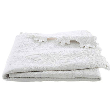 Charles Cotton Quilt, White, King