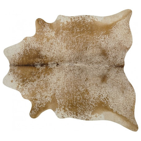 Pergamino Brown Speckles Cowhide Rug, Extra Extra Large