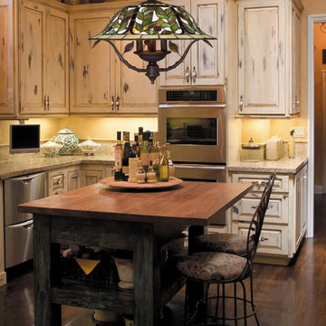 ELK Lighting Three Light Tiffany Bronze Down Chandelier