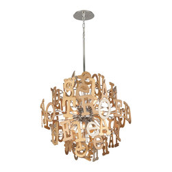 Corbett Lighting - Corbett Lighting Media 12 Light Large Pendant in Polished Stainless Steel - Pendant Lighting