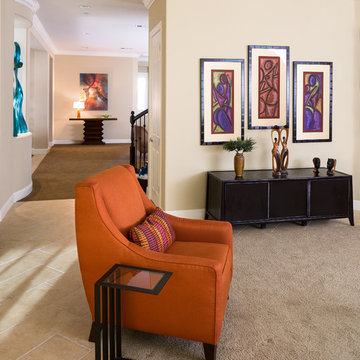 COLORFUL OVERVIEW OF VIBRANT FAMILY HOME